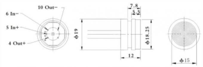 Absolute Messung Piezoresistiver Druckwandler Öl-Wasserdruckwandler Sensor 3