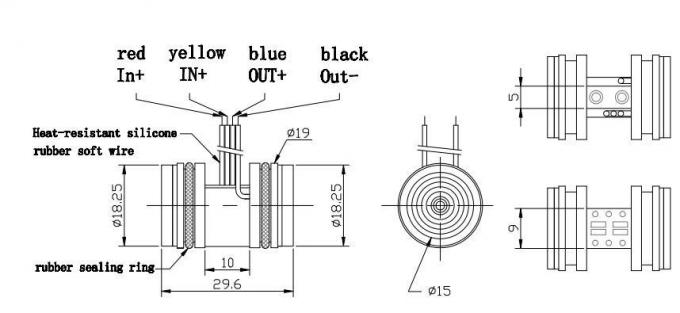 HT20V Diffusioniertes Siliziumdrucksensor 10VDC piezoresistiver Differenzdrucksensor 0
