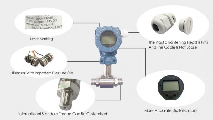 Sensor für den Differenzdruckübertrager mit geringer Reichweite 4-20mA für die petrochemische Industrie 2