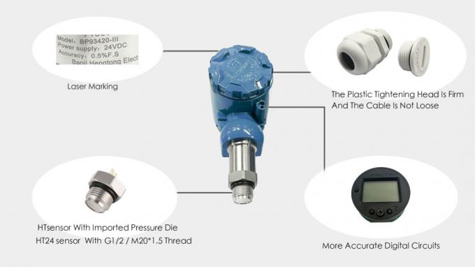 BPHT24-IX Flush-Diaphragma-Drucksensor OEM Sanitärflüssigkeitsdrucksensor 3