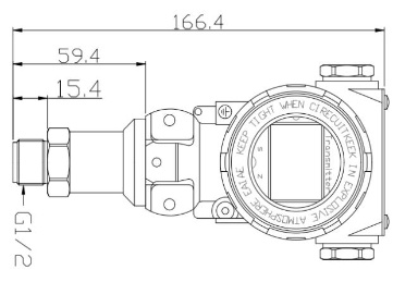 4-20mA 2 WIRE LCD displays the oil flush isolation film pressure transmitter