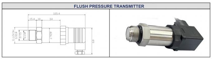 4-20mA Flush Diaphragma Drucktransmitter LCD-Displays Digitale Drucktransmitter 1